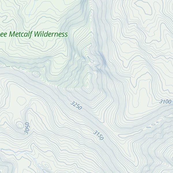 Map of Taylor Peaks