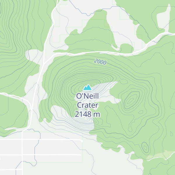 Map of O'Neill Crater