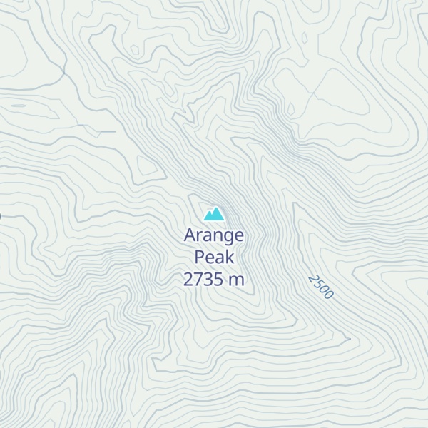 Map of Arange Peak