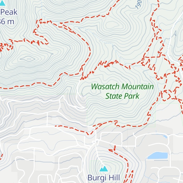 Map of Donkey Ridge