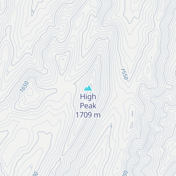 Map of High Peak