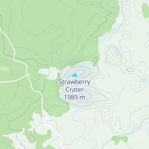 Map of Strawberry Crater