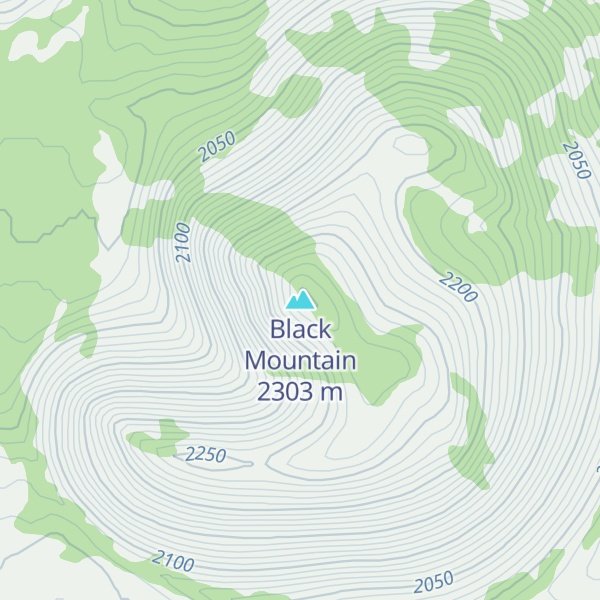 Map of Black Mountain