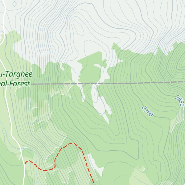 Map of Bridger Peak