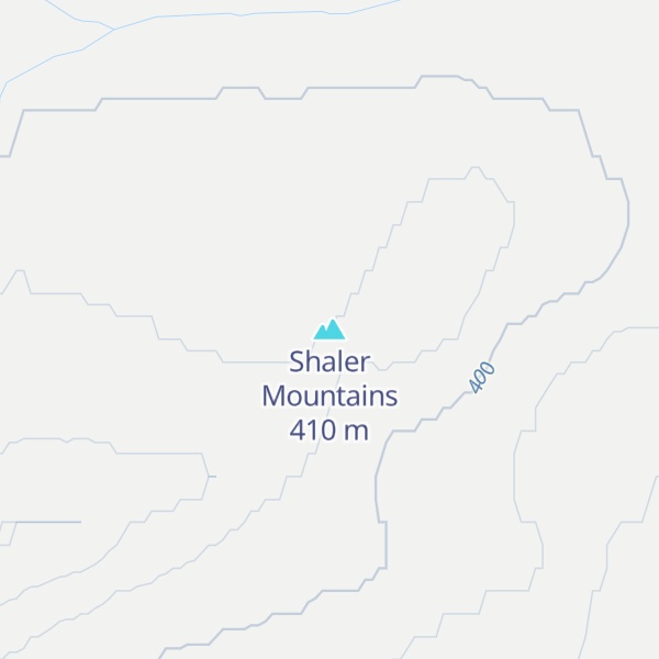 Map of Shaler Mountains