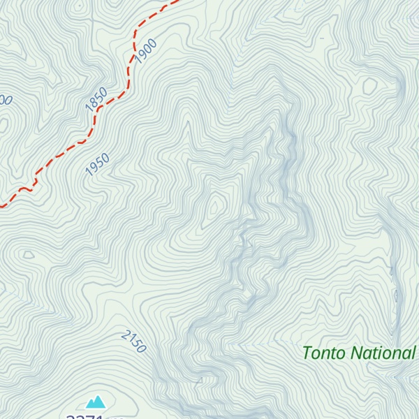 Map of North Peak