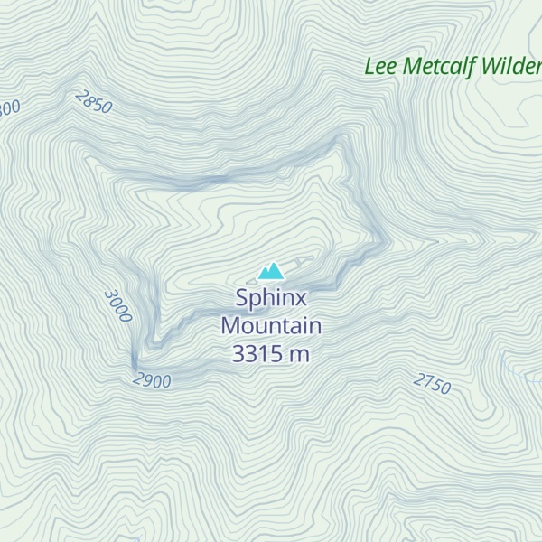 Map of Sphinx Mountain