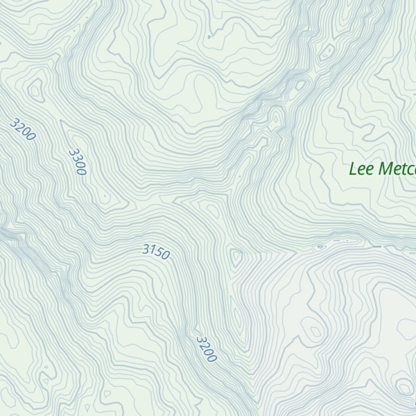 Map of Sawtooth Ridge
