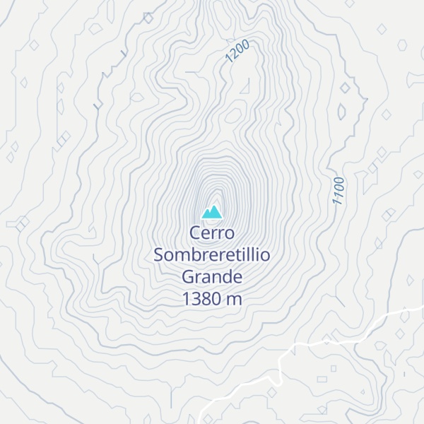 Map of Cerro Sombreretillio Grande