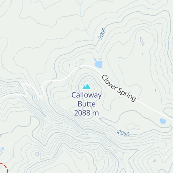 Map of Calloway Butte