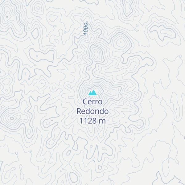 Map of Cerro Redondo