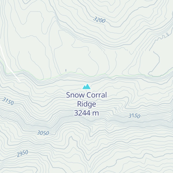 Map of Snow Corral Ridge