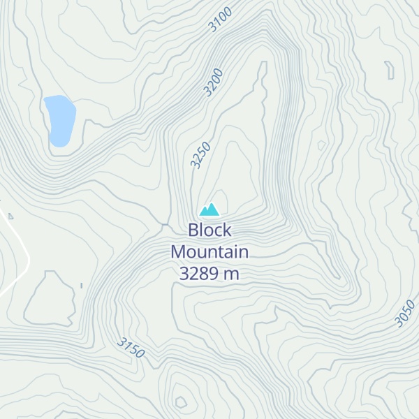 Map of Block Mountain