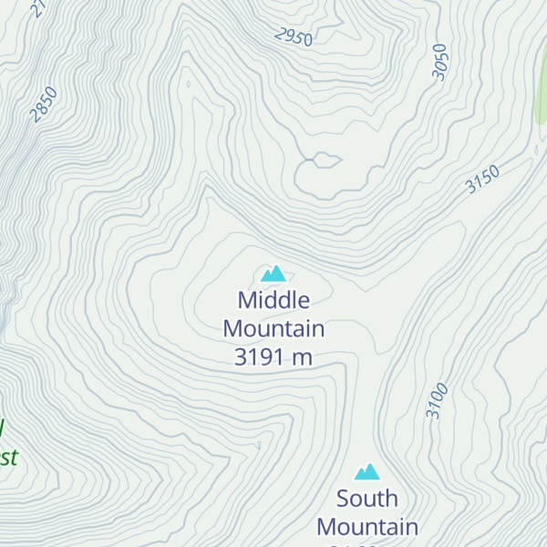 Map of Middle Mountain