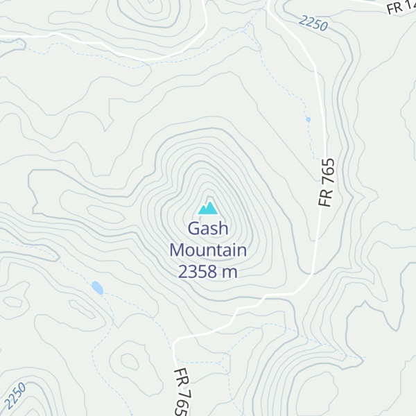 Map of Gash Mountain