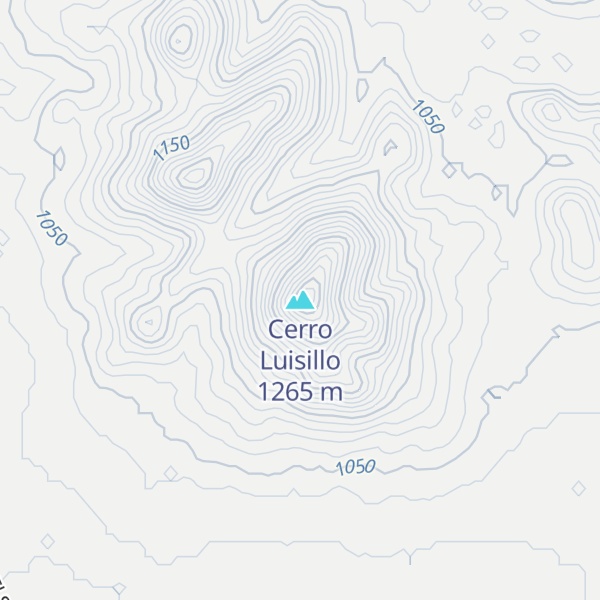 Map of Cerro Luisillo