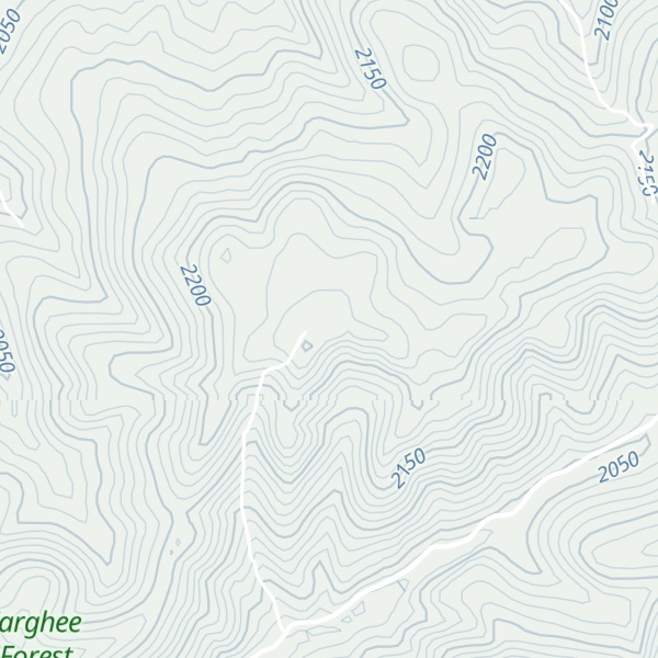 Map of West Farnes Mountain