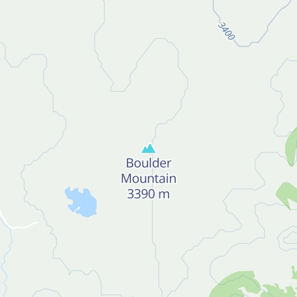 Map of Boulder Mountain