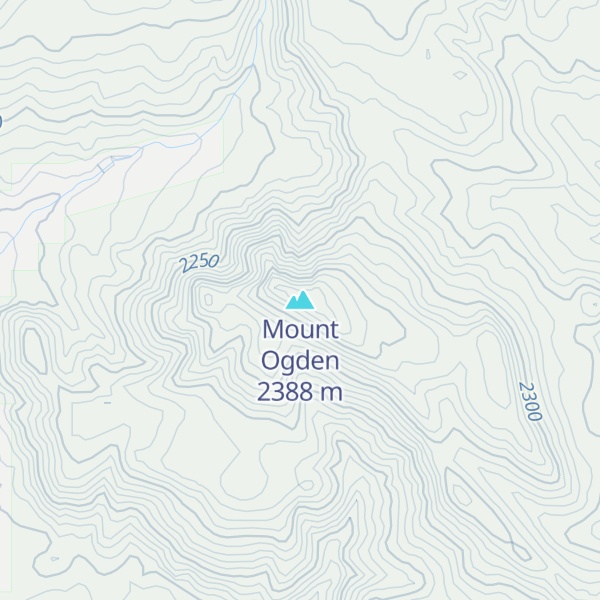 Map of Mount Ogden