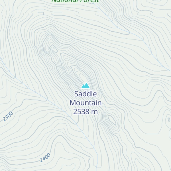 Map of Saddle Mountain