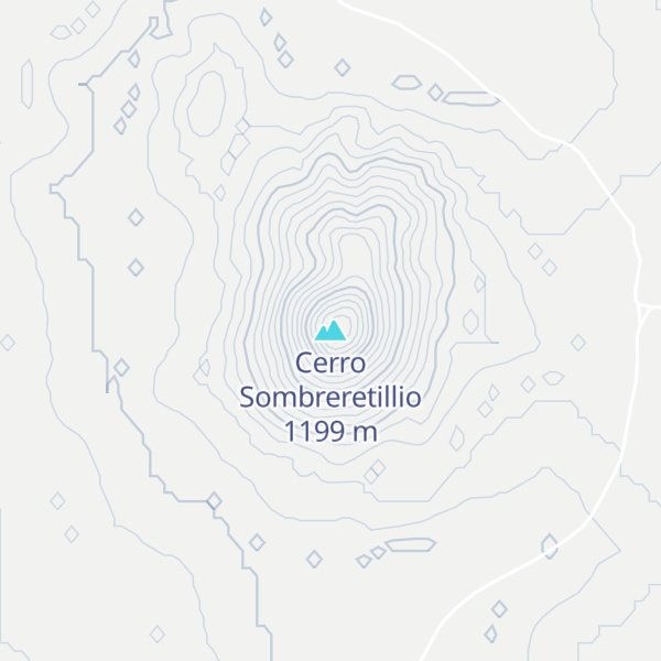 Map of Cerro Sombreretillio