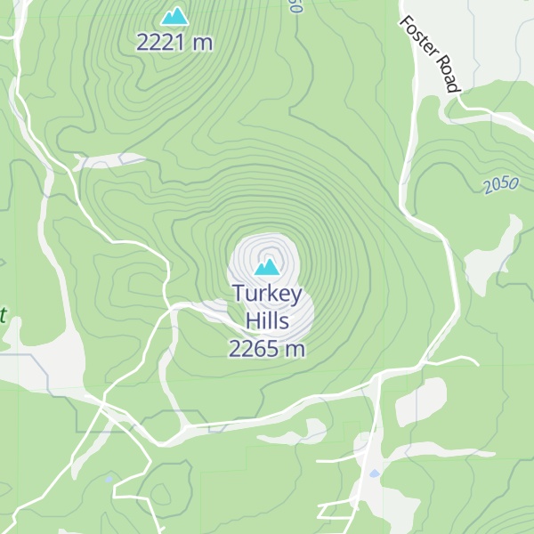 Map of Turkey Hills