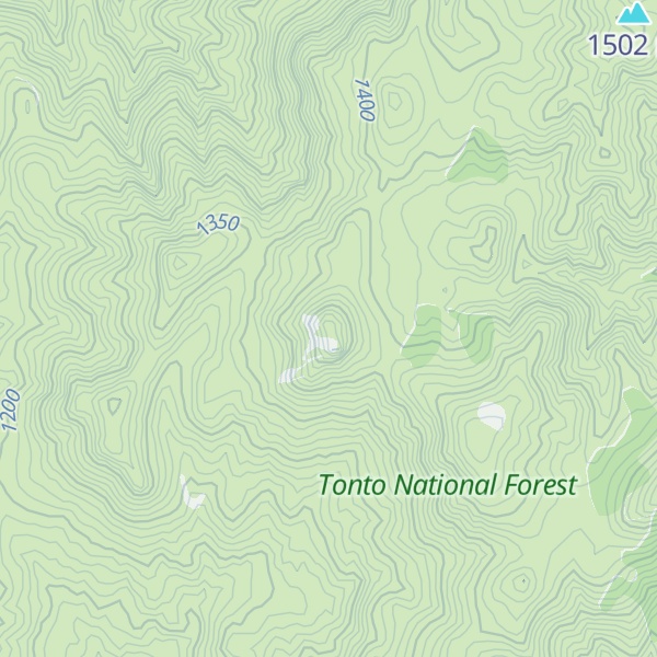Map of Indian Spring Peak