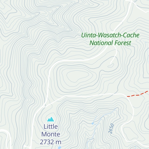 Map of Monte Cristo Peak