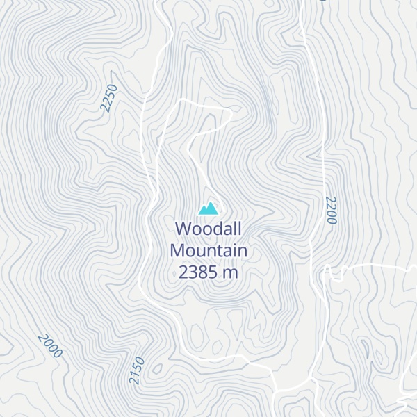 Map of Woodall Mountain