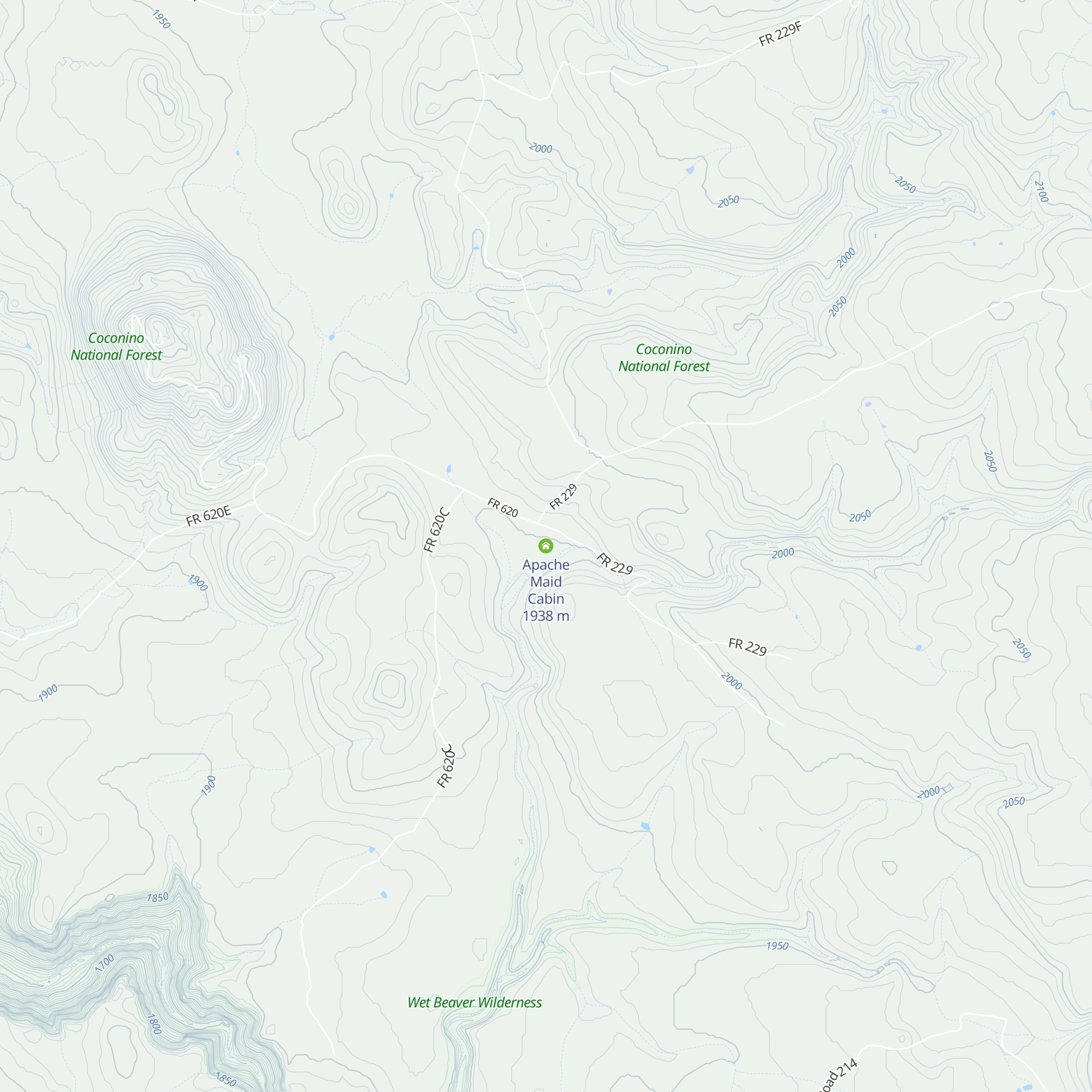Apache Maid Cabin map