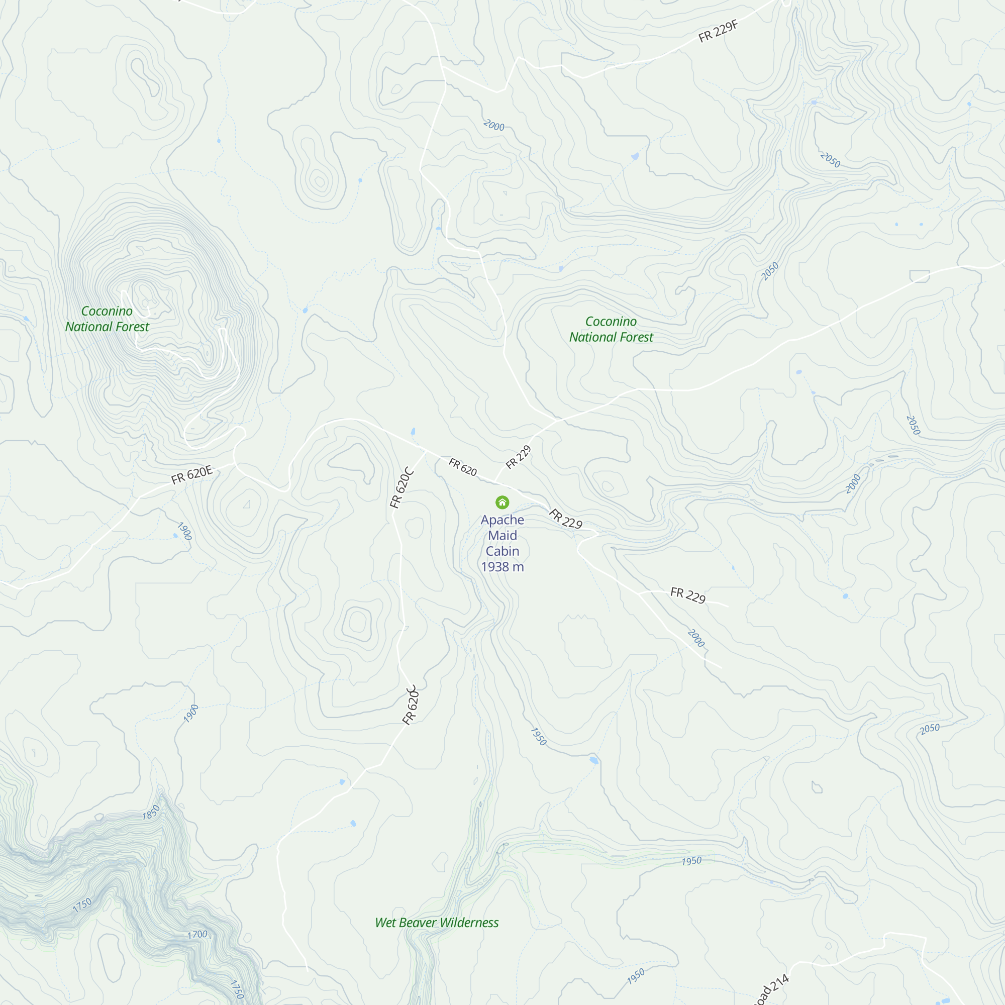 Apache Maid Cabin map