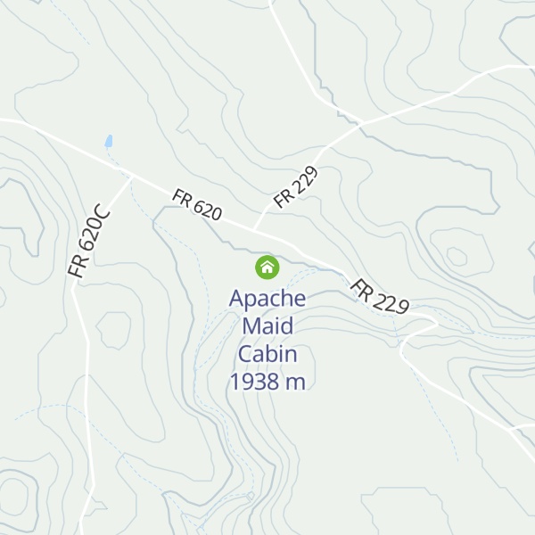 Map of Apache Maid Cabin