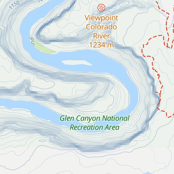 Map of Horseshoe Bend