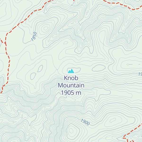 Map of Knob Mountain