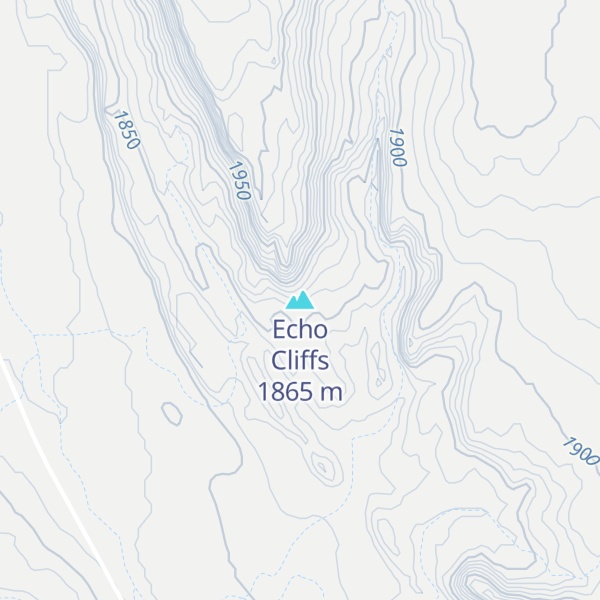 Map of Echo Cliffs