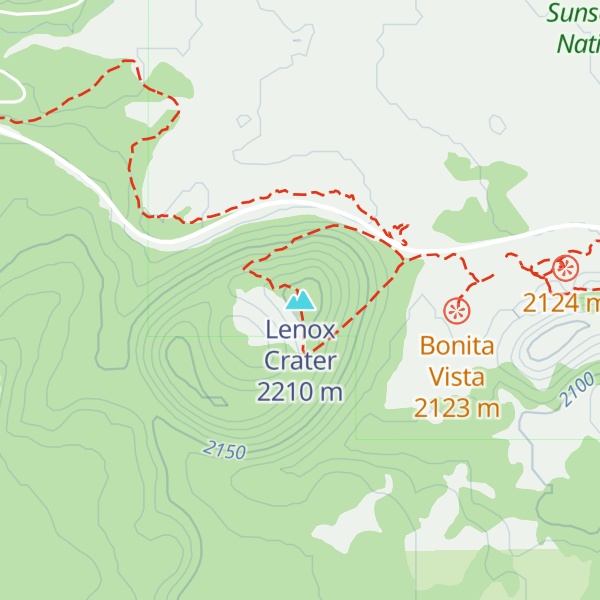 Map of Lenox Crater
