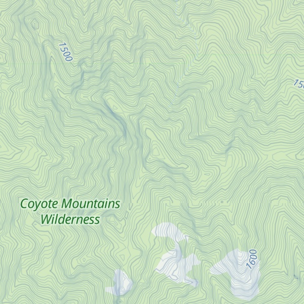Map of Coyote Mountain