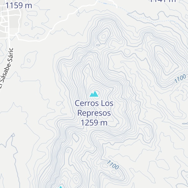 Map of Cerros Los Represos