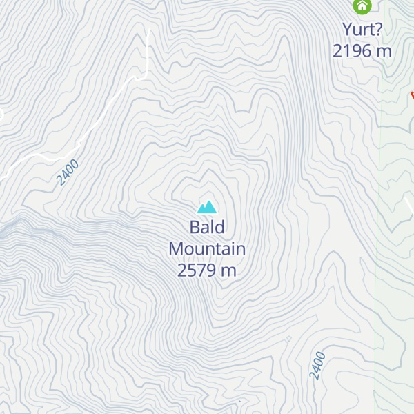 Map of Bald Mountain