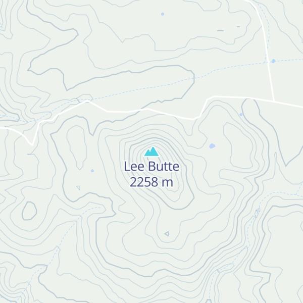 Map of Lee Butte