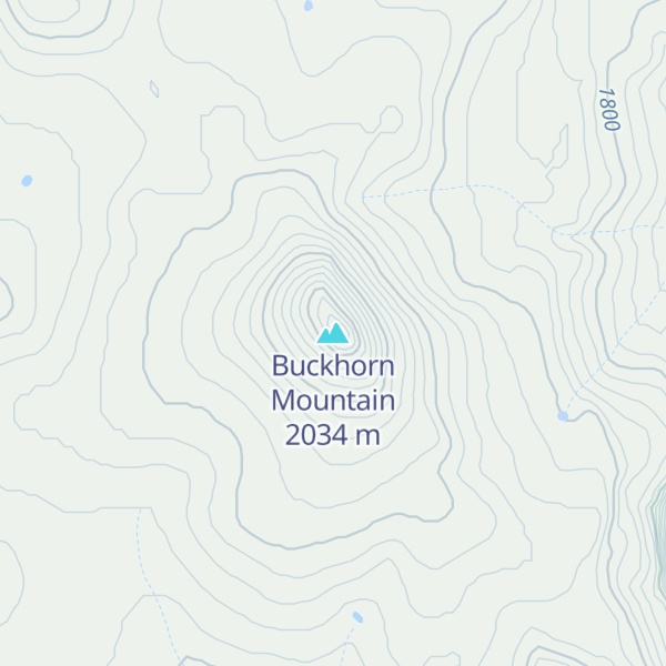 Map of Buckhorn Mountain