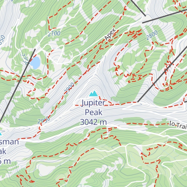 Map of Jupiter Peak