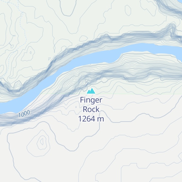 Map of Finger Rock