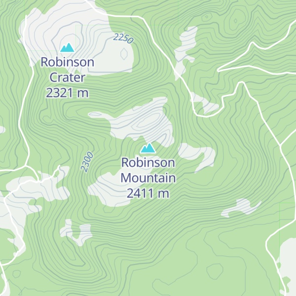 Map of Robinson Mountain