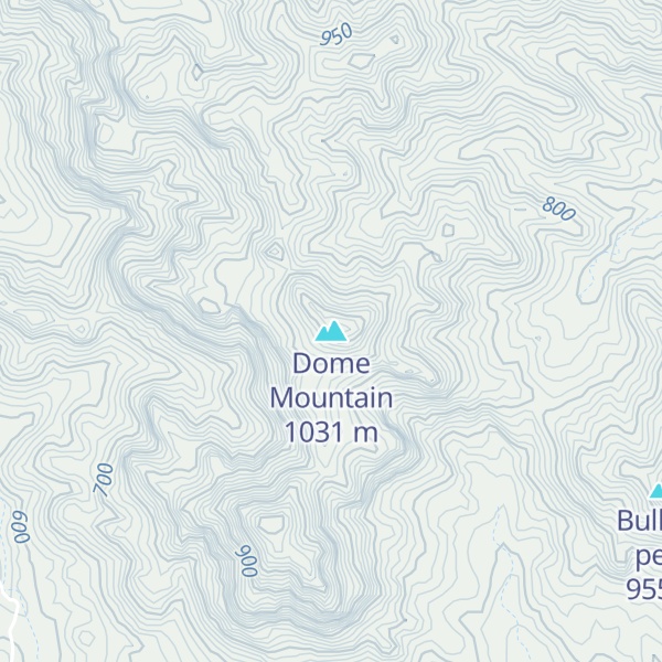 Map of Dome Mountain