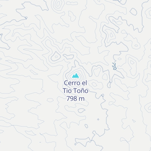 Map of Cerro el Tio Toño