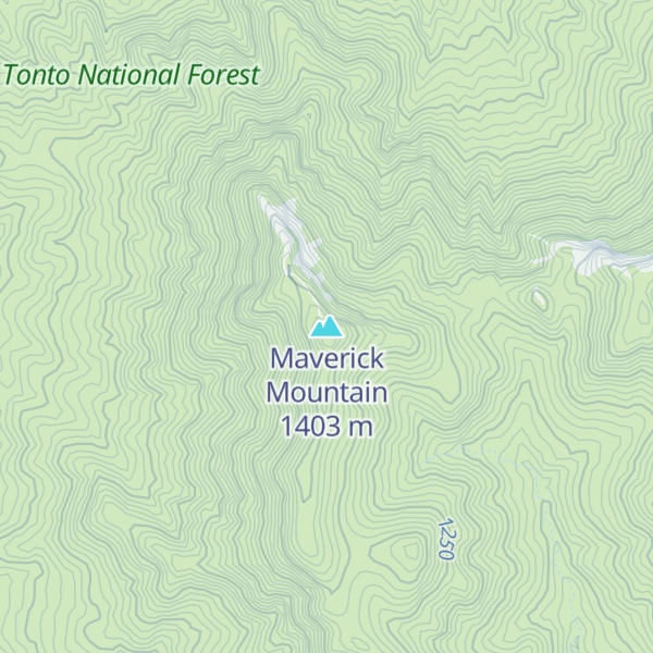 Map of Maverick Mountain