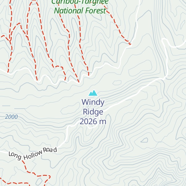 Map of Windy Ridge