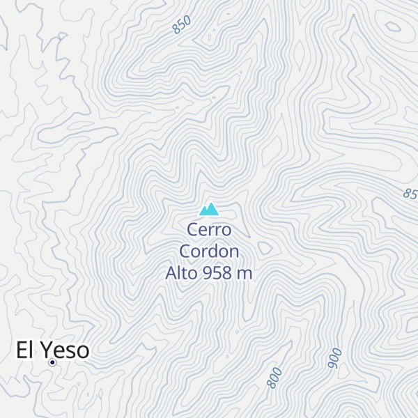 Map of Cerro Cordon Alto
