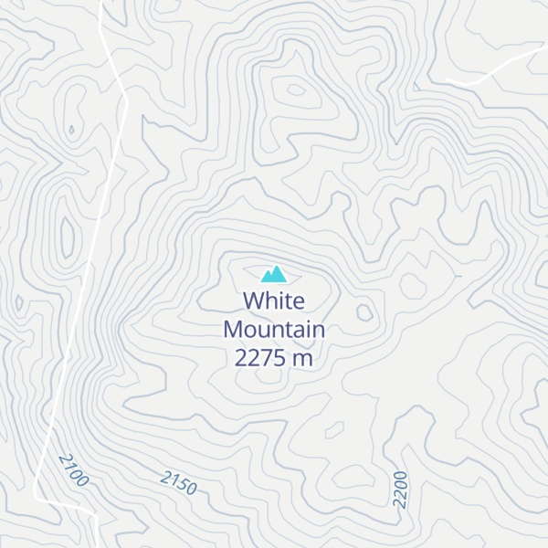 Map of White Mountain